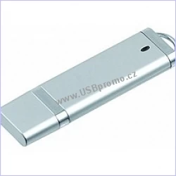 plastový reklamní flash disk silver / white - pro reklamní potisk
