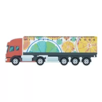 15 cm pravítko, kamion bílá s potiskem loga - foto 8