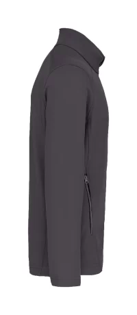 2vrstvá softshellová bunda tmavě šedá s potiskem loga - foto 3