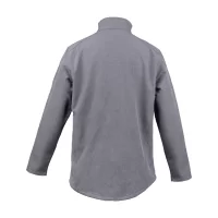 3vrstvá softshellová bunda popelavě šedý s potiskem loga - foto 2