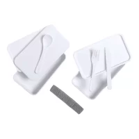 antibakteriální box na jídlo bílá s potiskem loga - foto 5