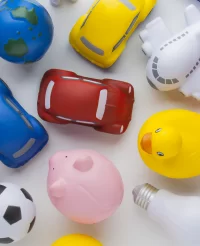 antistres růžová s potiskem loga - foto 2