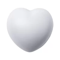 antistresové srdíčko bílá s potiskem loga