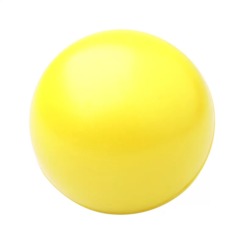 antistresový míček žlutá s potiskem loga