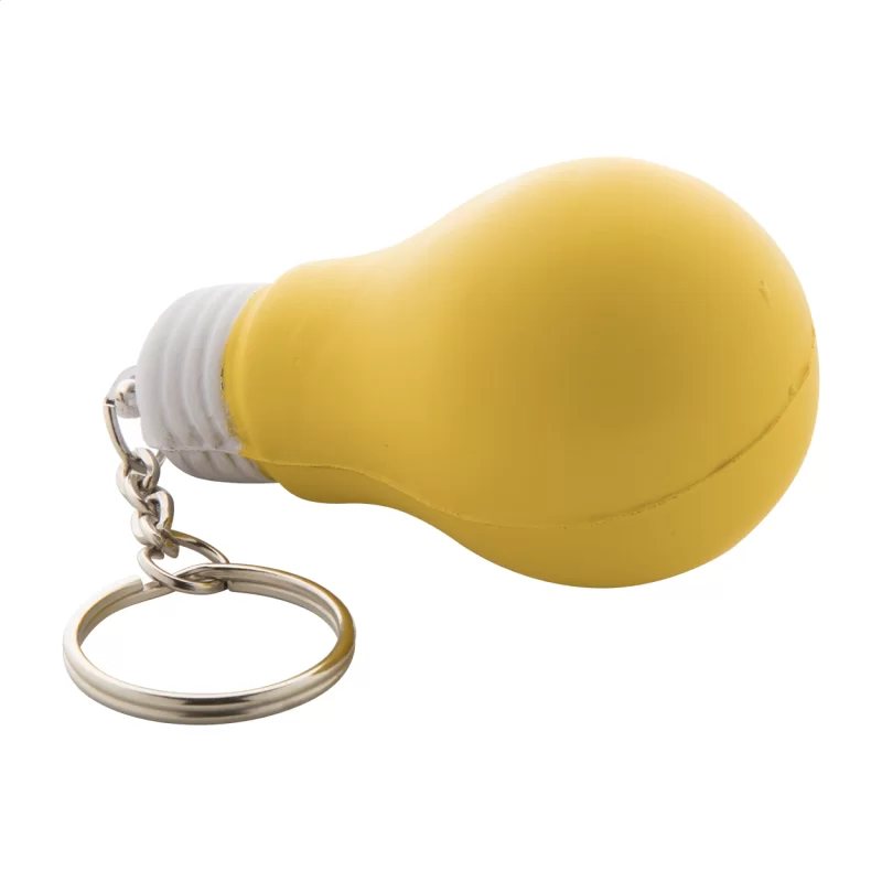 antistresový přívěšek na klíče žlutá — reklamní předmět s vlastním potiskem antistresový přívěšek na klíče žlutá s potiskem loga