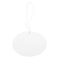 aromatická visačka na zakázku bílá s potiskem loga - foto 4