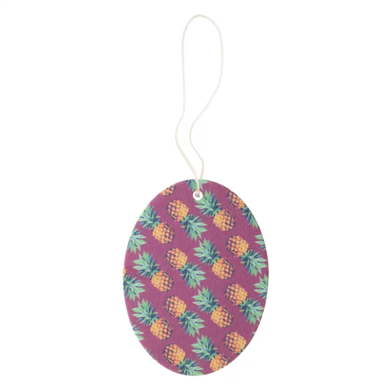 aromatická visačka na zakázku bílá s potiskem loga