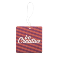 aromatická visačka na zakázku bílá s potiskem loga - foto 3