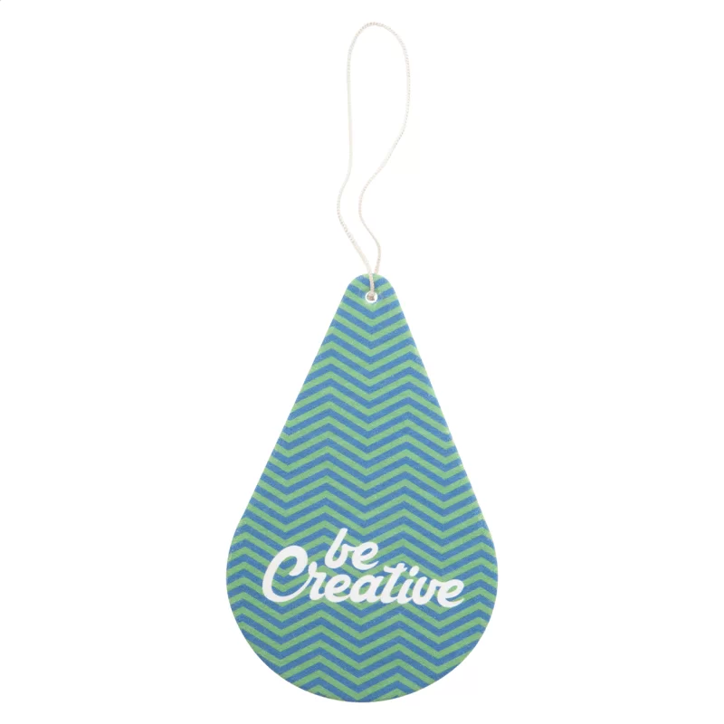 aromatická visačka na zakázku bílá s potiskem loga