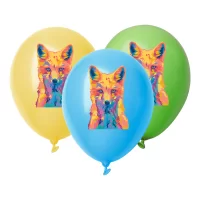 balonky v pastelových barvách vícebarevná s potiskem loga - foto 3