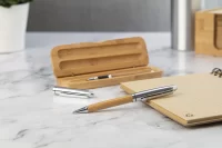 bambusová pací sada přírodní s potiskem loga - foto 16