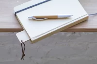 bambusová záložka přírodní s potiskem loga - foto 2