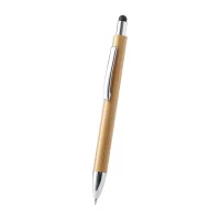 bambusové dotykové a kuličkové pero přírodní s potiskem loga - foto 4