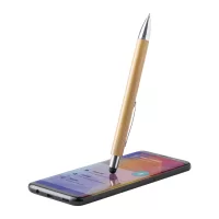 bambusové dotykové a kuličkové pero přírodní s potiskem loga - foto 5