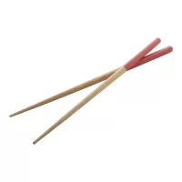 bambusové hůlky červená s potiskem loga - foto 2