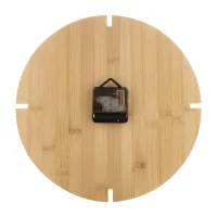 bambusové nástěnné hodiny přírodní s potiskem loga - foto 3