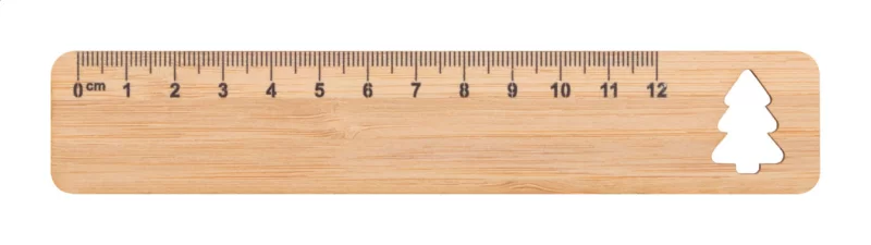 bambusové pravítko, koule přírodní s potiskem loga