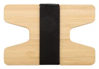 bambusový držák na karty přírodní s potiskem loga - foto 2