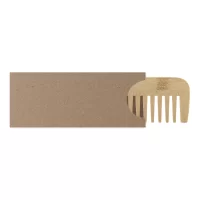 bambusový hřeben přírodní s potiskem loga - foto 3