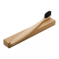 bambusový kartáček na zuby černá s potiskem loga - foto 6