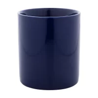 barevný keramický hrnek modrá s potiskem loga - foto 3