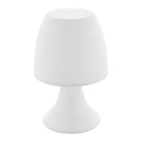 stolní lampa bílá s potiskem loga