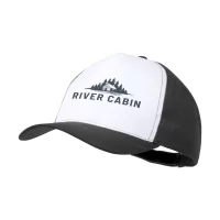 baseballová čepice černá s potiskem loga