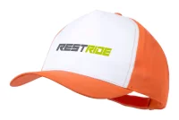 baseballová čepice oranžová s potiskem loga - foto 2