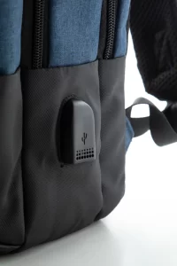 batoh modrá s potiskem loga - foto 2