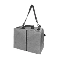 batoh na dokumenty z RPET šedá s potiskem loga - foto 4