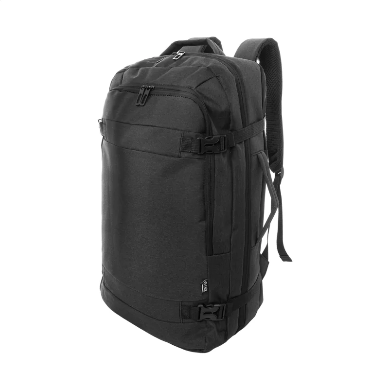 batoh RPET na dokumenty černá — reklamní předmět s vlastním potiskem batoh RPET na dokumenty černá s potiskem loga