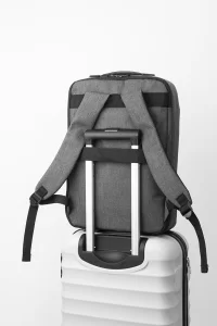 batoh RPET na dokumenty šedá s potiskem loga - foto 5