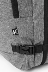 batoh RPET na dokumenty šedá s potiskem loga - foto 5