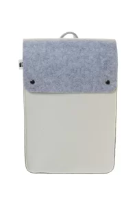 batoh RPET na zakázku bílá s potiskem loga - foto 3