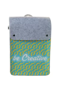 batoh RPET na zakázku bílá s potiskem loga - foto 4