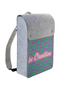 batoh RPET na zakázku bílá s potiskem loga - foto 6