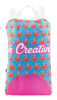 batoh RPET na zakázku bílá s potiskem loga - foto 2