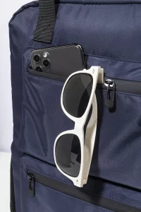 batoh z kepru z RPET tmavě modrá s potiskem loga - foto 8