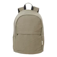 batoh z recyklované plátno béžová s potiskem loga - foto 3