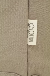 batoh z recyklované plátno béžová s potiskem loga - foto 5