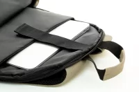 batoh z recyklované plátno béžová s potiskem loga - foto 7