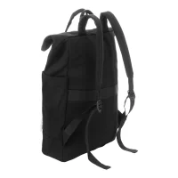 batoh z recyklované plátno černá s potiskem loga - foto 7