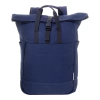 batoh z recyklované plátno tmavě modrá s potiskem loga - foto 3