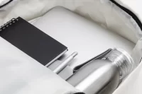 batoh z recyklovaného plátna bílá s potiskem loga - foto 5