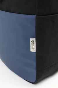 batoh z recyklovaného plátna modrá s potiskem loga - foto 4