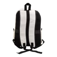 batoh z recyklovaného plátna přírodní s potiskem loga - foto 3