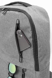 batoh z RPET šedá s potiskem loga - foto 5