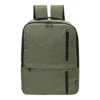 batoh z RPET zelená s potiskem loga - foto 3