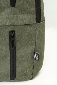 batoh z RPET zelená s potiskem loga - foto 4