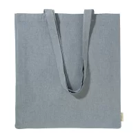 bavlněná nákupní taška modrá s potiskem loga - foto 4